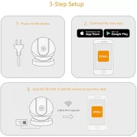 Caméra Surveillance 360° Imou Ranger Pro : Suivi Auto, Vision Nocturne, Alerte Mouvement & Alexa
