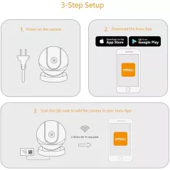 Caméra Surveillance 360° Imou Ranger Pro : Suivi Auto, Vision Nocturne, Alerte Mouvement & Alexa
