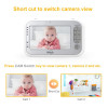 LBtech Video Baby Monitor with Two Cameras, the baby monitor with 4.3'' screen