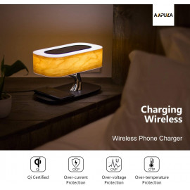 Masdio Bedside Lamp: Bluetooth, Wireless Charging in One