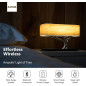 Lampe de Chevet Masdio : Haut-Parleur Bluetooth, Charge Sans Fil, Lumière Ambiante Parfaite