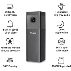 Bosma X1, la caméra avec alarme intégrée