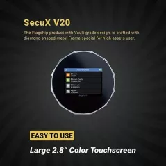 SecuX V20: Portefeuille Crypto Hardware Sécurisé - Protection Ultime pour vos Actifs Numériques