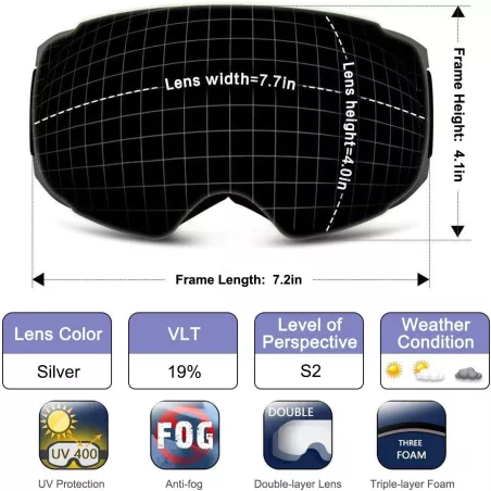 Lunettes de Ski Caméra 4K OhO : Capturez lAction, Diffusez en Direct ! Anti-Buée & UV400