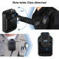 BOBLOV KJ21 Pro: Mini Caméra Corporelle HD 1296P avec Télécommande et Vision Nocturne - Autonomie 10h