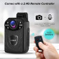 BOBLOV KJ21 Pro: Mini Caméra Corporelle HD 1296P avec Télécommande et Vision Nocturne - Autonomie 10h
