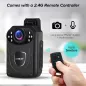 BOBLOV KJ21 Pro: Mini Caméra Corporelle HD 1296P avec Télécommande et Vision Nocturne - Autonomie 10h