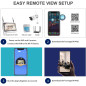 Système de Surveillance Sans Fil EVERSECU 2K 3MP avec Écran 12 – Sécurité Maximale, Installation Facile!