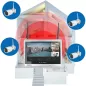 Système de Surveillance Sans Fil EVERSECU 2K 3MP avec Écran 12 – Sécurité Maximale, Installation Facile!