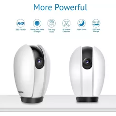 LaView Caméra WiFi 1080P HD (Pack de 2) : Sécurité Intérieure Totale + Audio Bidirectionnel & SD 32GB Gratuites!