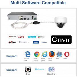 Caméra de Sécurité Extérieure Anpviz 4K PTZ avec Suivi Automatique