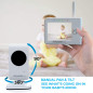 Babysense Moniteur Bébé Vidéo HD : Vision Nocturne, Audio Bidirectionnel & Température