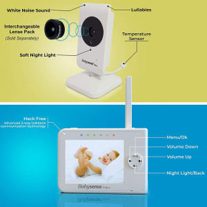 Babysense Video Baby Monitor, le moniteur à écran 3.5''