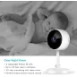 Caméra de Surveillance Intérieure Crzwok : Gardez un Œil sur Votre Maison et Vos Proches, Jour et Nuit !