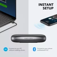 Anker PowerConf: Son Impeccable, Conférences Claires, Batterie Longue Durée! Idéal Télétravail