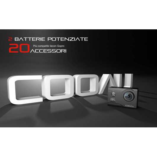 Cooau 4K, la caméra d'action avec micro externe