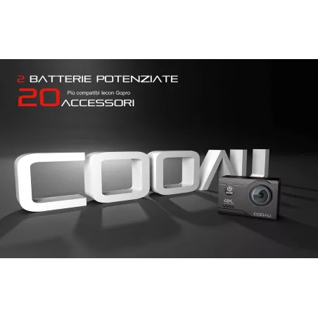 COOAU Caméra dAction 4K: Capturez lAventure avec Stabilisation & Kit Sous-Marin!