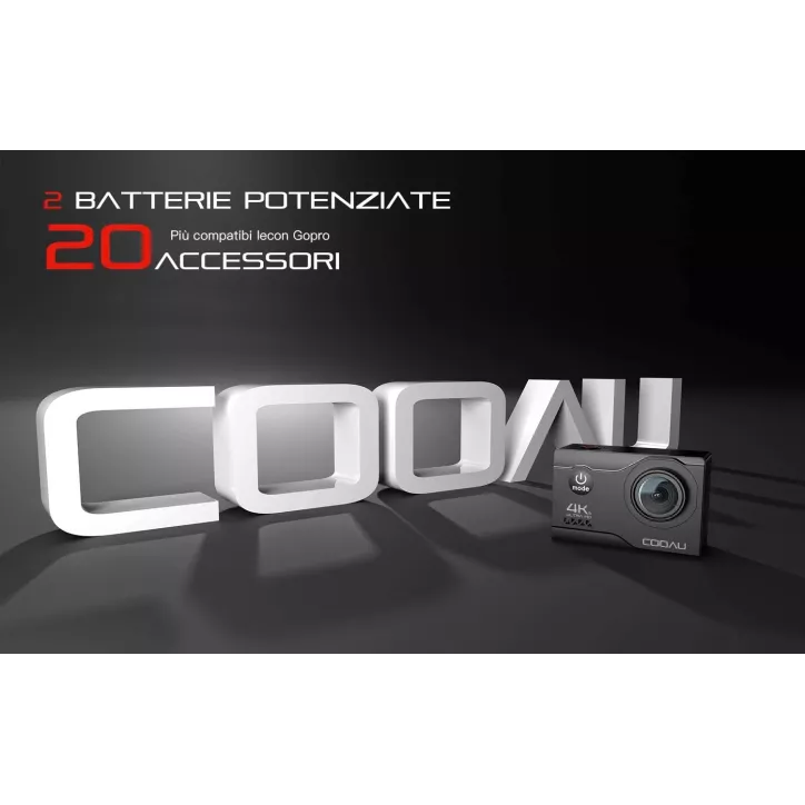 COOAU Caméra dAction 4K: Capturez lAventure avec Stabilisation & Kit Sous-Marin!