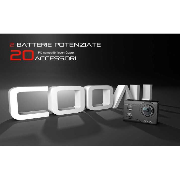 COOAU Caméra dAction 4K: Capturez lAventure avec Stabilisation & Kit Sous-Marin!