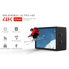 Caméra Action COOAU 4K - Kit Aventure HD avec Micro & Stabilisation