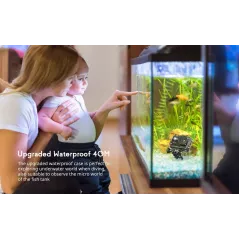 Cooau 4K, la caméra d'action avec micro externe