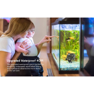 Cooau 4K, la caméra d'action avec micro externe