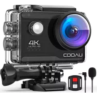 Cooau 4K, la caméra d'action avec micro externe