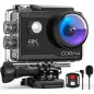 COOAU Caméra dAction 4K: Capturez lAventure avec Stabilisation & Kit Sous-Marin!