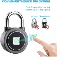 Cadenas Intelligent MEGAFEIS: Sécurité Biométrique Bluetooth - Votre tranquillité desprit à portée de main!