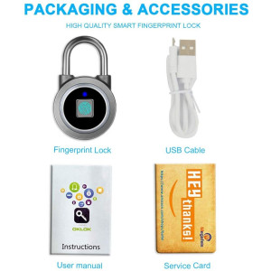 Fingerprint Padlock, le cadenas à empreinte digitale