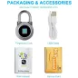 Cadenas Intelligent MEGAFEIS: Sécurité Biométrique Bluetooth - Votre tranquillité desprit à portée de main!