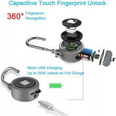 Fingerprint Padlock, le cadenas à empreinte digitale