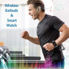 JIABAILE, the smart watch and wireless earphone combo