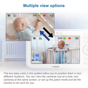 VTech VM5463-2, the 5'' screen baby monitor
