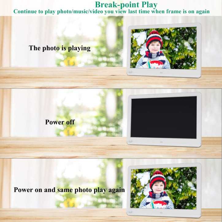 Atatat 10 Digital Picture Frame: 1080P HD, Motion Sensor, Easy Setup - Cherish Your Memories!