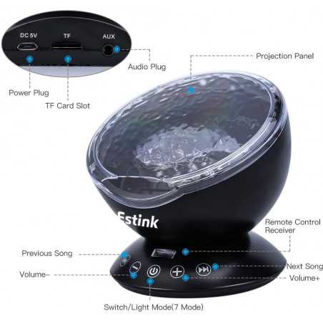 Estink Ocean Wave Projector, the baby night light projector