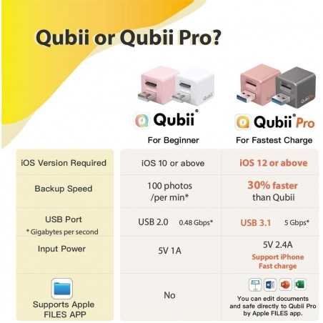 Qubii Pro, preserve your memories