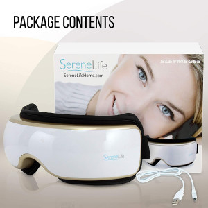 SereneLife SLEYMSG55, le casque de massage pour vos yeux