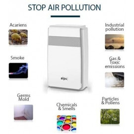 Purificateur d'air Alps Technologies – HEPA, Charbon Actif, Ioniseur