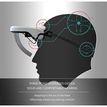 Immersive AR Glasses - 3D Video & Augmented Reality Headset for iPhone & Android - 90° FOV