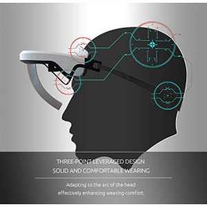 Immersive AR Glasses - 3D Video & Augmented Reality Headset for iPhone & Android - 90° FOV
