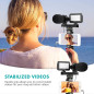 Kit Vlog Smartphone Movo V7: Micro Stéréo, Lumière LED & Télécommande - Qualité Pro pour Vos Vidéos! Kit Vlog Smartphone Movo V7: Micro Stéréo, Lumière LED & Télécommande - Qualité Pro pour Vos Vidéos!