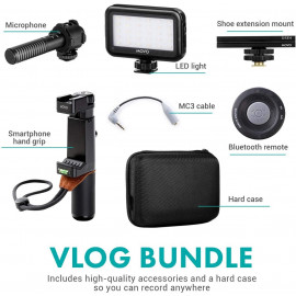 Kit Vlog Smartphone Movo : Micro Stéréo & Télécommande pour Contenu de Qualité