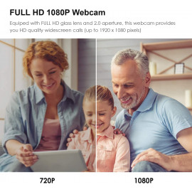 Webcam Papalook PA150S Full HD 1080P pour Streaming & Conférences