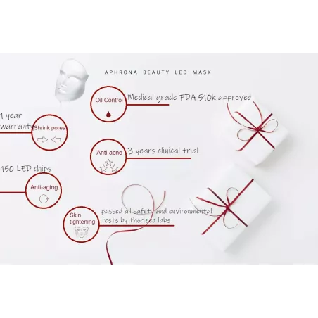 Masque LED Aphrona®: Révélez une Peau Éclatante avec la Luminothérapie