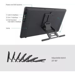 Huion Kamvas 13 : Tablette Graphique Pro - Écran Full HD, Ultra-Fine & Portable!