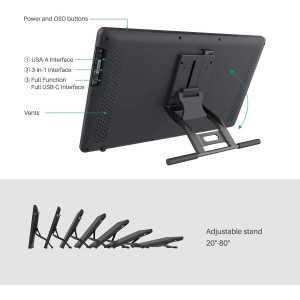 Huion Kamvas 13 : Tablette Graphique Pro - Écran Full HD, Ultra-Fine & Portable!