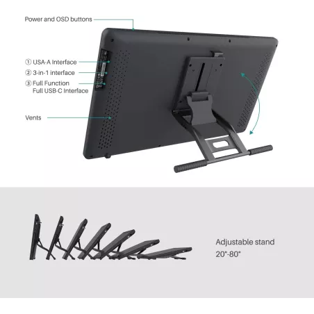 Huion Kamvas 13 : Tablette Graphique Pro - Écran Full HD, Ultra-Fine & Portable!