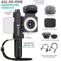 Kit Vidéo Smartphone Movo SmartCine: Micro, Lumière LED & Objectifs - Créez des Vlogs Pro!