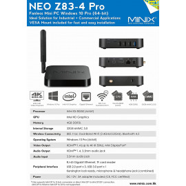 MINIX Neo Z83-4 Pro Mini PC : Silencieux, Puissant et Compact